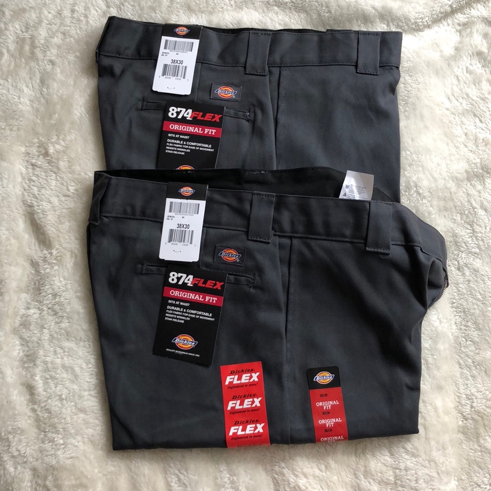 3 pairs NWT Dickies Flex Original Fit Grey Pants